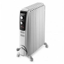 Delonghi DEL8004399100992 Radiador de Aceite Dragon4, 2500W, 3 Etapas de Calentamiento, con Tecnología Real Energy y Efecto Chimenea