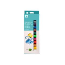 Tempera Solida En Barra Liderpapel Escolar 10 gr Caja De 12 Colores Surtidos