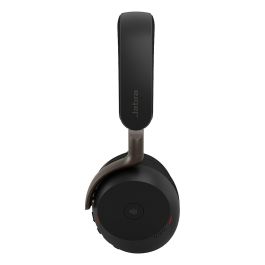 Jabra Evolve3 75 Auriculares con Micrófono para Oficina y USB Link 390a para Microsoft Teams - Negro