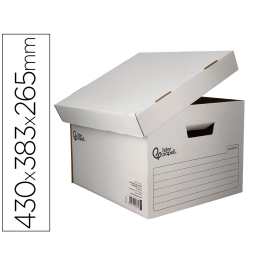 Liderpapel Cajón Contenedor de Archivo Kraft para 4 Cajas Folio o 5 Archivadores A-Z 430x383x265mm en Cartón Reciclado Precio: 24.50000014. SKU: B1F3KPYT8E