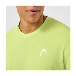 Camiseta de Manga Corta Hombre Head Slice II Verde limón Pádel M