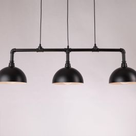 SKD-P80016 Lámpara Colgante de Metal Arlington, Diseño Elegante Industrial, para Comedor Dormitorio Cocina. Compatible E27 LED.