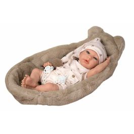 Muñeca reborn arias 40 cm lidia beige c/cuna Muñeca reborn arias 40 cm lidia beige c/cuna