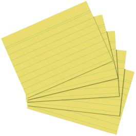 Herlitz Karteikarte A6, Liniertes, Amarillo, Paquete de 100 Precio: 16.50000044. SKU: B1HM56M3MK
