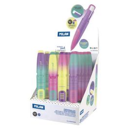 Milan Portaminas Compact Sunset 0.7 mm 2B con Goma de Borrar Extra-Grande, Mina Suave, Colores Surtidos (Amarillo, Lila, Rosa, Verde) Precio: 33.7900002. SKU: B1C3P9XRRB