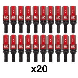 Omp Speed Juego De 20 Tornillos Con Protector De Aluminio De Colores M12x1.5 Llave De 17-19 Largo 28 mm Con Protector Rojo OMPS09981206 Omp Speed Juego De 20 Tornillos Con Protector De Aluminio De Colores M12x1.5 Llave De 17-19 Largo 28 mm Con Protector Rojo OMPS09981206