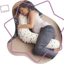 Badabulle Cojín de Maternidad Evolutivo 2 en 1: Maternidad y Lactancia Cómodo, Tranquilo, Ideal Embarazo, Práctico, Calidad