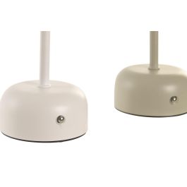 DKD Home Decor Lampara Tactil Beige Blanco Led 16x30x16 cm (4 Unidades)