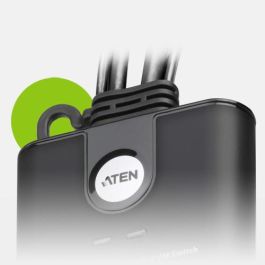 ATEN Switch KVM USB FHD HDMI de 2 puertos en formato cable