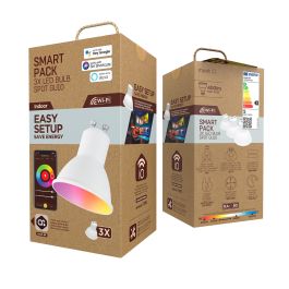 Muvit Bombilla Io Gu10 5.5W RGB, Blanco Cálido y Frío, Control Inteligente por App