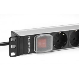 Salicru SPS 12F PDU C13/C14 Regleta de Distribución de Energía Negra 1U 19" 12 Salidas AC 10A Interruptor Integrado