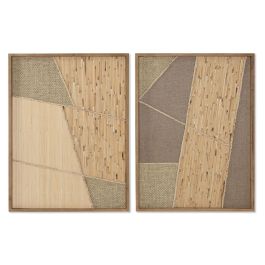 Cuadro Scandi DKD Home Decor Natural 3 x 80 x 60 cm (2 Unidades) Precio: 84.50000031. SKU: B16MRF2HD4