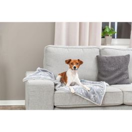 Manta para Mascotas Trixie Jimmy Soft Gris claro Poliéster Felpa 150 × 100 CM