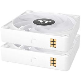 Thermaltake CL-F190-PL12SW-A Sistema Refrigeración Carcasa PC, Kit 3 Ventiladores 12cm Blanco, Hidráulico 68 CFM