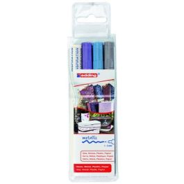 Marcador T.Opaca Perm. Edding 751 Conico Blister De 3 (Plata, Azul Claro Metalico Y Violeta Metalico) Precio: 12.59000039. SKU: B15QV3DH54