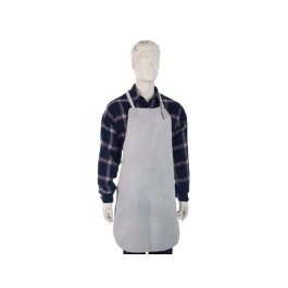 Faru Mandil para Soldador de Cuero al Cromo con Tiras de Serraje y Anillas 600x900 mm