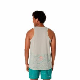 Camiseta de Tirantes Hombre Asics Fujitrail Singlet Gris Gris claro