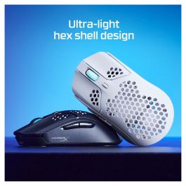 HP HyperX Pulsefire Haste Wireless Ratón Gaming Blanco Ambidextro 16000 DPI 450 IPS 59g PTFE RGB Batería Integrada