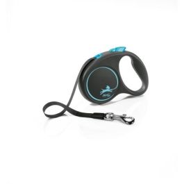 Flexi Correa Black Design S Cinta 5M Azul para Perros - Diseño Negro con Contraste Vibrante Precio: 15.49999957. SKU: S6102266