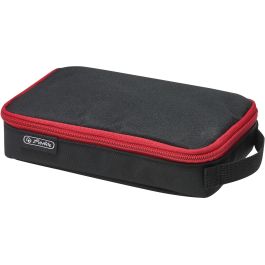 Herlitz 2 Go Estuche escolar suave de poliéster, negro/rojo, con cremallera, ideal para niños Precio: 18.58999956. SKU: B19XJSDC86