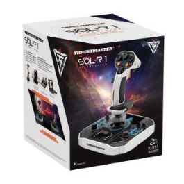 Thrustmaster Sol-R 1 Flightstick Joystick para PC - Combate y Exploración Espacial, Ambidiestro, 44 Acciones Asignables, RGB, Compatible con Bases AVA
