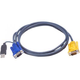 Aten USB KVM Cable 10ft, Conectores HDB & USB para PC, SPHD 3 en 1 para Consola (Teclado/Ratón/Video) con Convertidor PS/2 a USB Precio: 26.59000047. SKU: B1ALEZK5QK