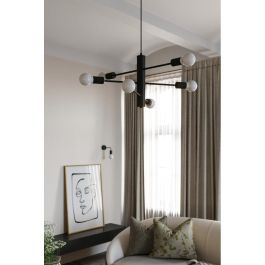 SOL-SL.0306 Aplique de Pared Duomo Moderno Elegante Industrial. Diseño con Bombillas Vistas para Salón, Dormitorio o Comedor