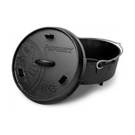 Petromax ft4.5 Feuertopf - Olla de hierro fundido, 3.5 L, color negro, con tapa, 186x270x310 mm