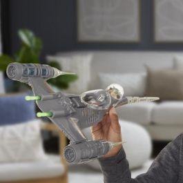 Hasbro HAS5010996227447 Star Wars La nave Mandalorian's N-1 Starfighter con figuras de Grogu y Mandalorian de 10 cm, para niños +4 años