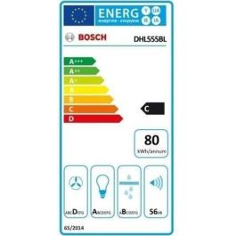 BOSCH DHL555BL Unidad de filtro 650 m3 / H - 50 cm - Clase C 79.8 kWh / año - Drenaje o reciclaje con filtro de carbón DH - Metal