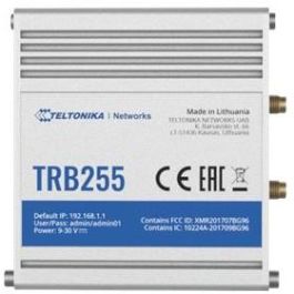 Teltonika TRB255 Industrial Dual SIM LTE Gateway Gris - Conectividad 4G avanzada, RS-232/485, Ethernet 10/100 Mbps