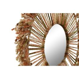 DKD Home Decor Espejo Boho Naranja Verde 52 x 52 cm (2 Unidades)