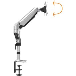 Digitus DA-90351 Soporte de escritorio para 1 Monitor de 17 a 27 pulgadas (43.2-68.6 cm), 8 kg, Negro/Plata