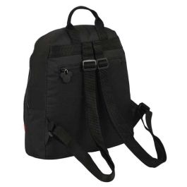 Mochila Casual Mickey Mouse Clubhouse Mickey mood Negro Rojo 25 x 30 x 13 cm