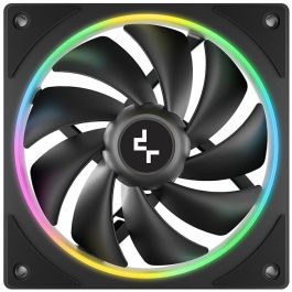 DeepCool FL12 SE Ventilador para Carcasa de PC 120mm Negro con Iluminación LED Multi y Conector 4 pines PWM