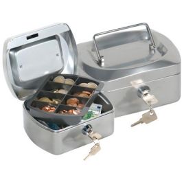 Caja Caudales Q-Connect 6-' 152x115x80 mm Plata Con Portamonedas Precio: 17.5000001. SKU: B156D73WZL