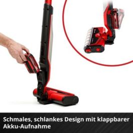 Einhell Akku-Hartbodenreiniger CLEANEXXO para Laminado, Azulejos y Madera - Limpiador Húmedo de Suelos Duros, 400 ml, Rojo