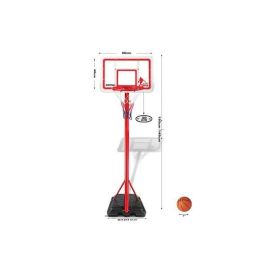 Ociotrends Canasta Baloncesto Pie Regulable Tablero 60x40 Altura 149-195 cm