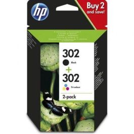 HP Cartuchos de Tinta Negro y Tricolor para Officejet 3830 - Pack 4 Colores Nº 302 F6U66Ae + F6U65Ae Precio: 46.49999992. SKU: S8410181