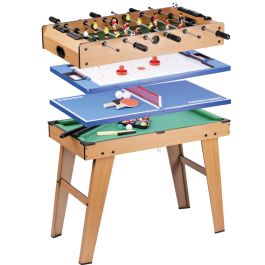 Tachan Mesa Multijuegos 4 en 1 con Accesorios HG207-4, Futbolín, Hockey, Ping Pong y Billar, Patas Resistentes 81.5x43x65 cm Precio: 138.78999959. SKU: B1JCDF22W9