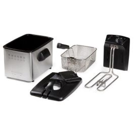 Domo DO465FR Freidora Eléctrica Semiprofesional 4L, 3000W, Acero Inoxidable, Tanque Extraíble, Termostato Ajustable y Tapa con Ventana Domo DO465FR Freidora Eléctrica Semiprofesional 4L, 3000W, Acero Inoxidable, Tanque Extraíble, Termostato Ajustable y Tapa con Ventana