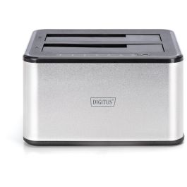 Digitus Docking USB para 2x 2.5"/3.5" SATA HDD/SSD - Plata