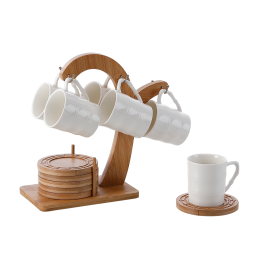 Cafe Basicos DKD Home Decor Blanco Natural 11.5 x 24 x 24 cm Set de 6 Precio: 26.59000047. SKU: B1CFYM7JTB