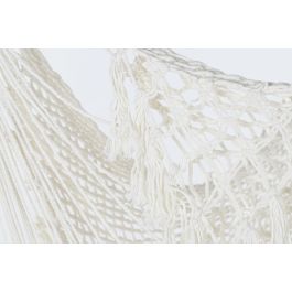 DKD Home Decor Silla Colgante para Terraza y Jardín Crudo Algodón Poliéster 100 x 50 x 130 cm