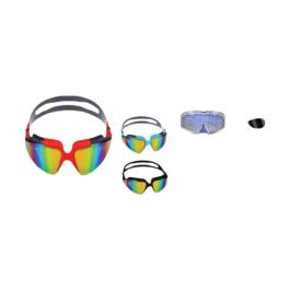 Poessa Gafas de Natación para Adulto con Lente de Policarbonato Polarizada y Efecto Metalizado, Silicona, Modelos Surtidos Precio: 5.68999959. SKU: B15JQABVX4