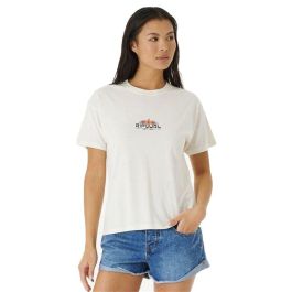 Camiseta de Manga Corta Mujer Rip Curl Brighter Sun Relaxed Blanco