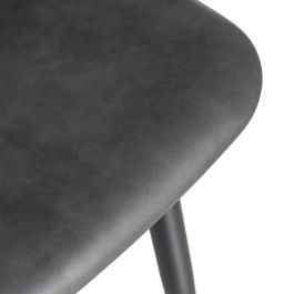 Silla Negro Metal / Simil Piel