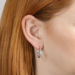 PEERS HARDY Pendientes de Aro Minnie Mouse Disney de plata con piedras de colores