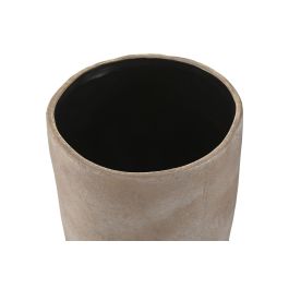 DKD Home Decor Macetero Urban de Cerámica Marrón Claro. Dimensiones: 24 cm Ancho x 35 cm Alto x 24 cm Fondo. Con 4,10 kg. Ideal para Decoración.