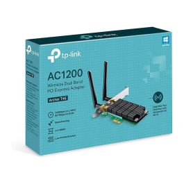 TP-Link Archer T4E Tarjeta WiFi Interna PCIe, 867 Mbit/s, Doble Banda 2.4/5 GHz, Wi-Fi 5 (802.11ac)